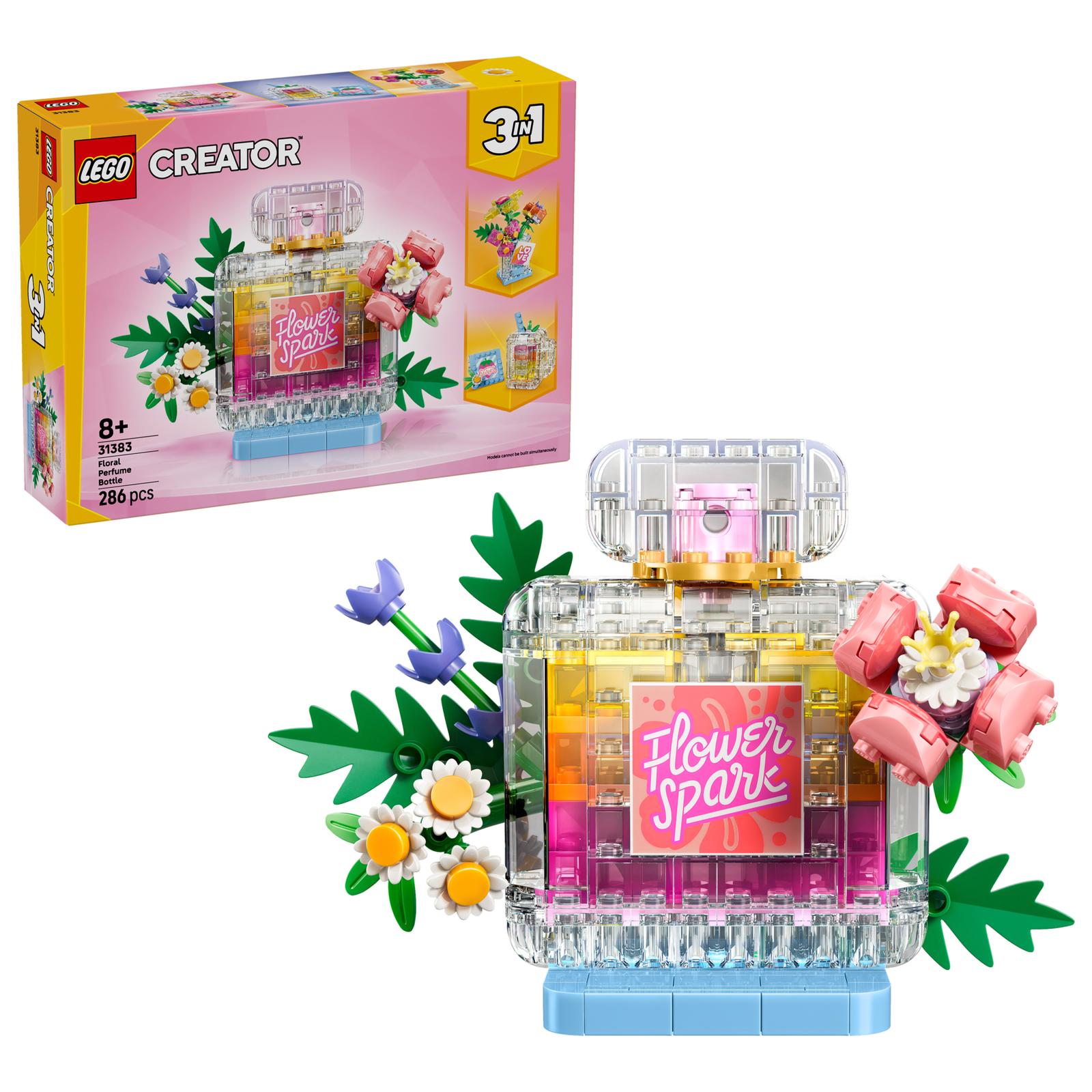 3-i-1 Parfymflaska med Blomsterdekoration - 31383