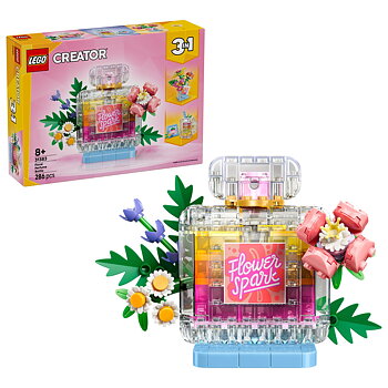3-i-1 Parfymflaska med Blomsterdekoration - 31383