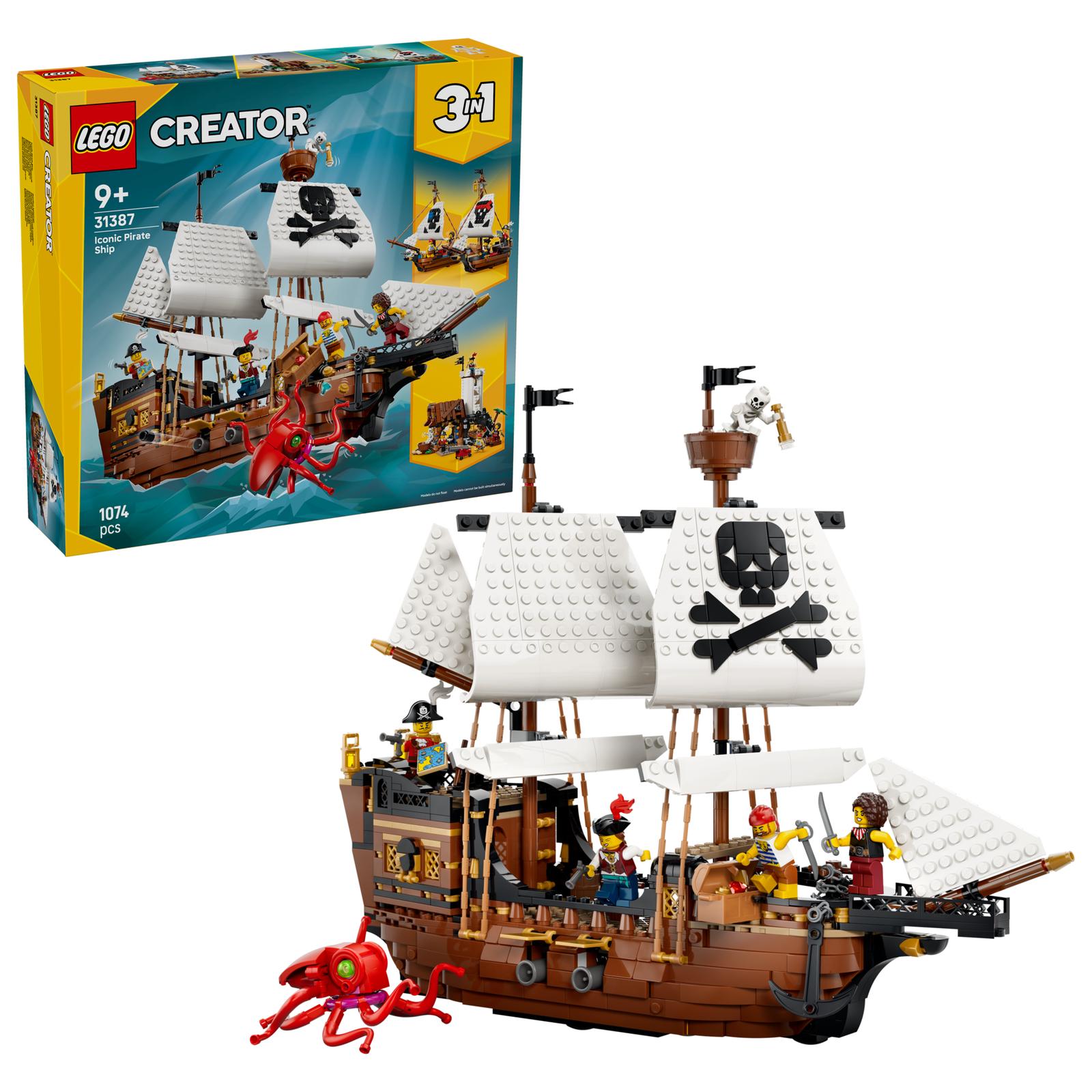 3-i-1 Ikoniskt Piratskepp - 31387