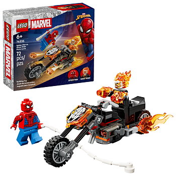 Spider-Man mot Ghost Rider på Motorcykel - 76335