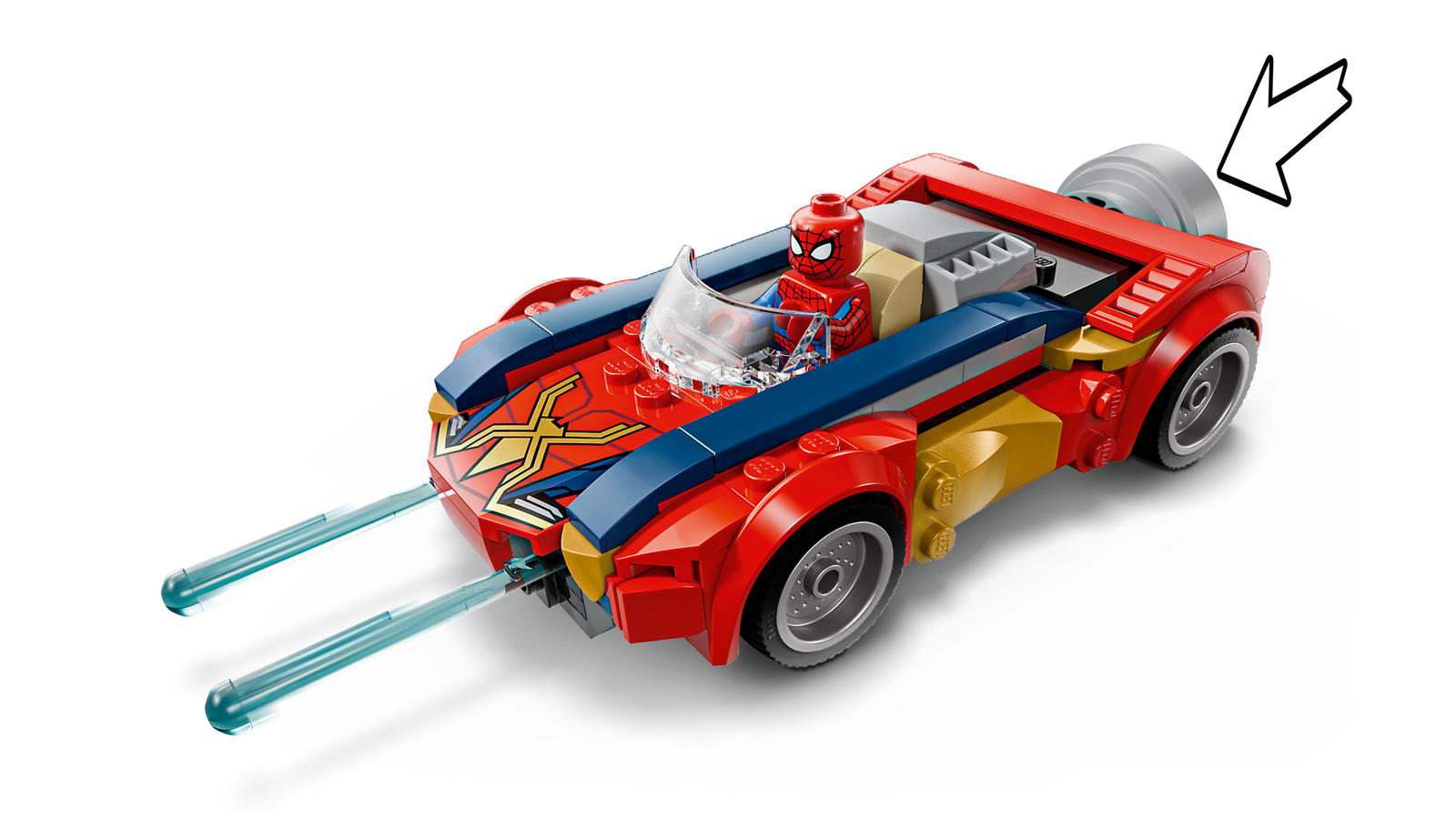 Spider-Mans Bil mot Venomifierad Wolverine - 76336 - 2