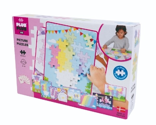 Plus-Plus BIG PicturePuzzel Pastell, 60 delar