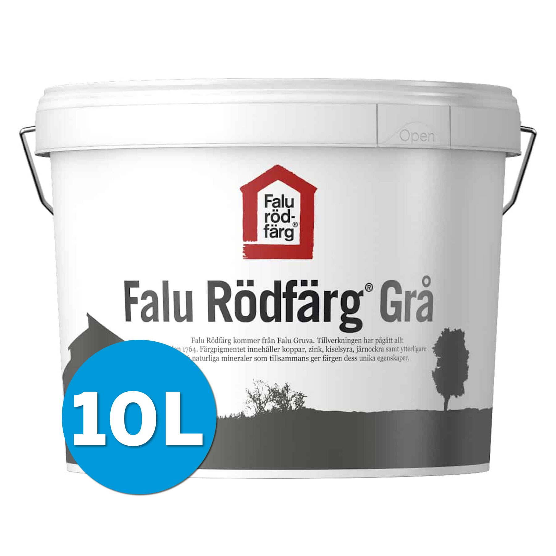 Falu Rödfärg Original Grå 10L