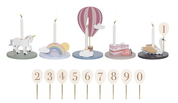 Födelsedagståg Svan, Figurer & Sifferbalonger