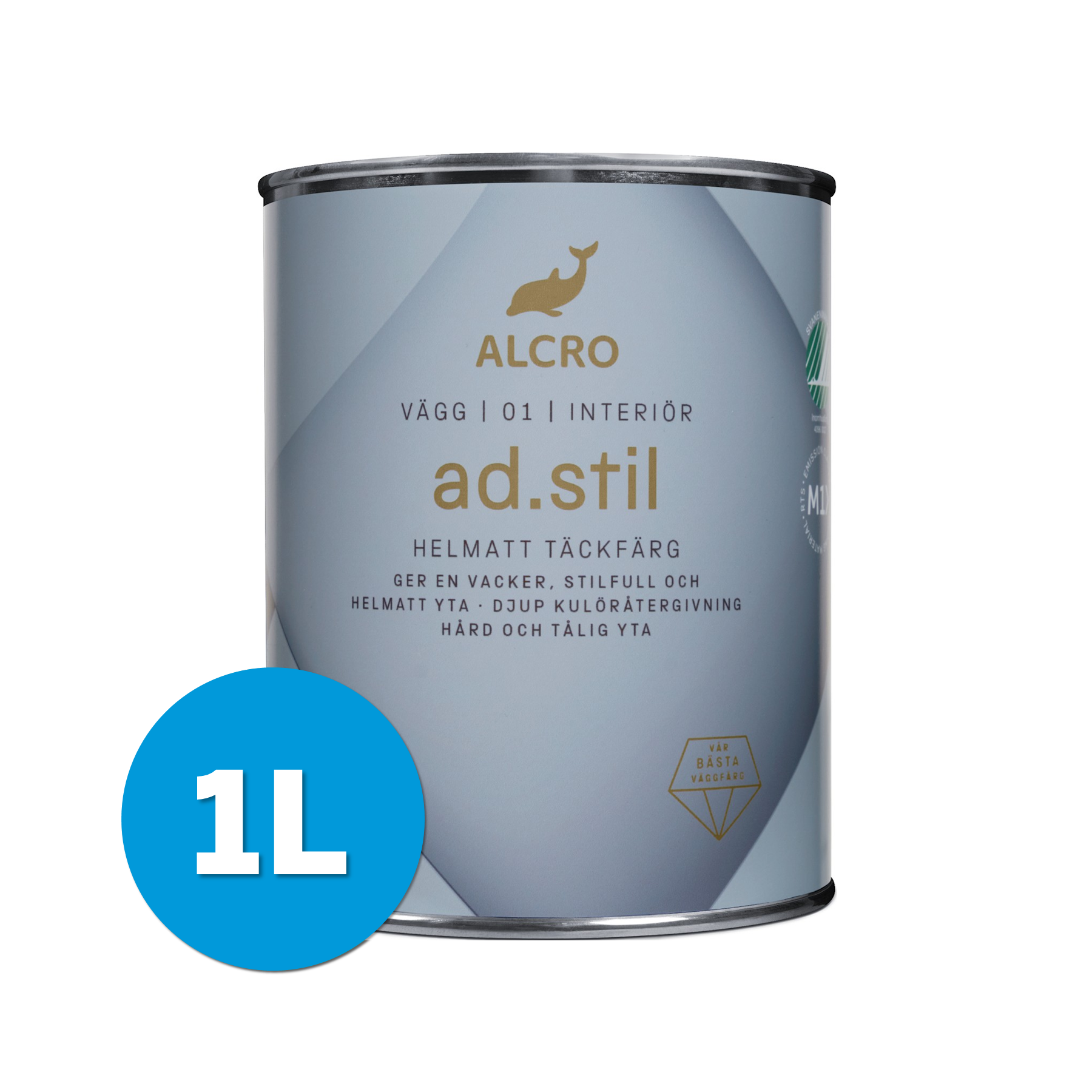 ad Stil Helmatt Väggfärg 1L