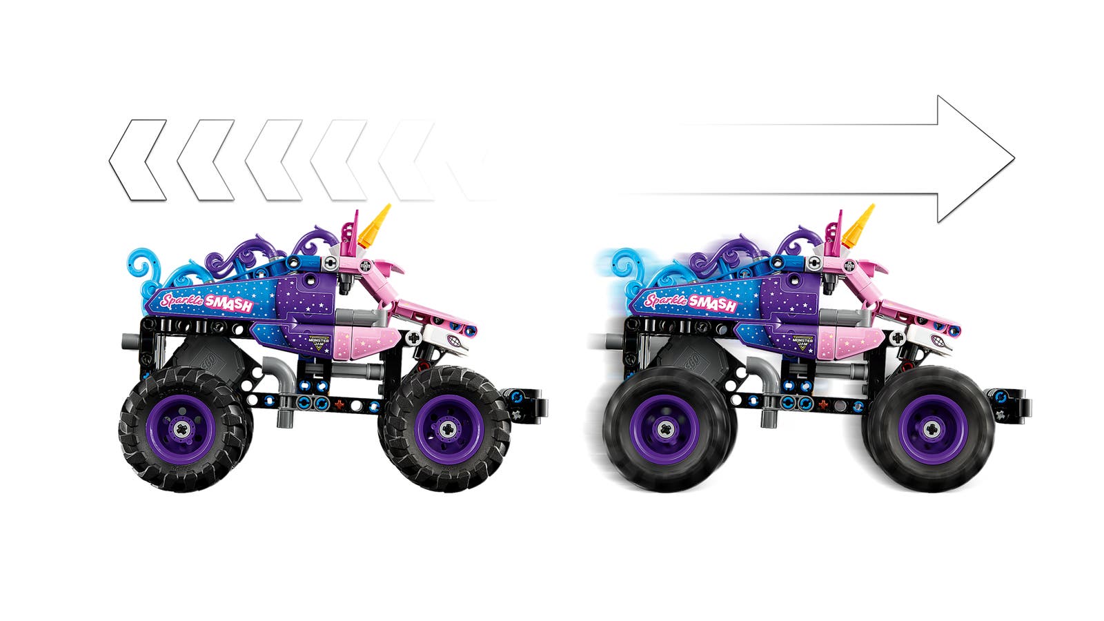 Monster Jam Sparkle Smashpull-back - 42220 - 3