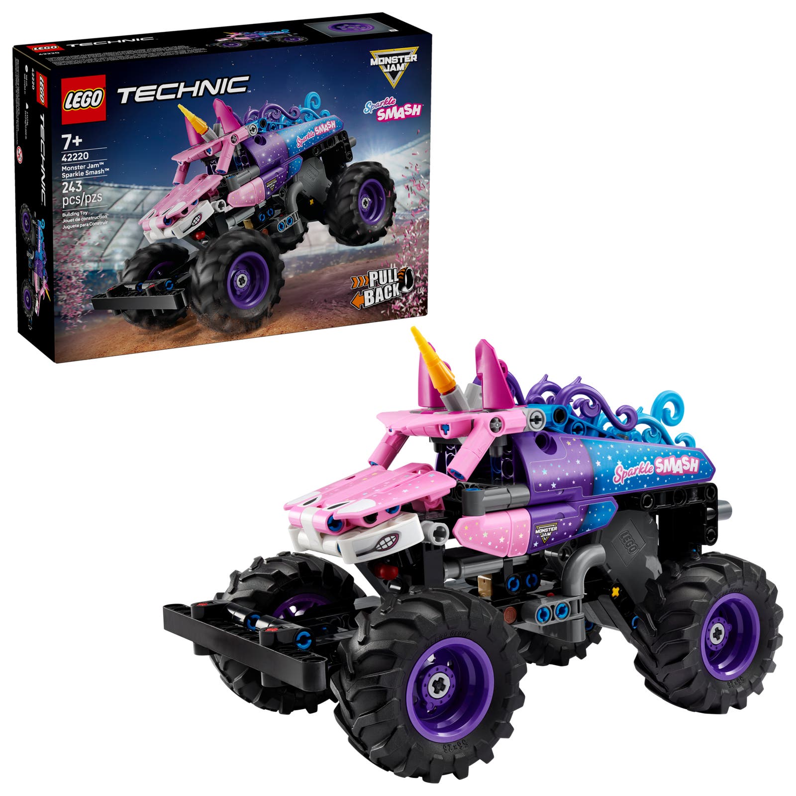 Monster Jam Sparkle Smashpull-back - 42220