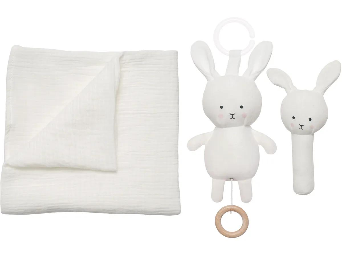 JaBaDaBaDo Babypresentset Bunny Filt Grå - 2