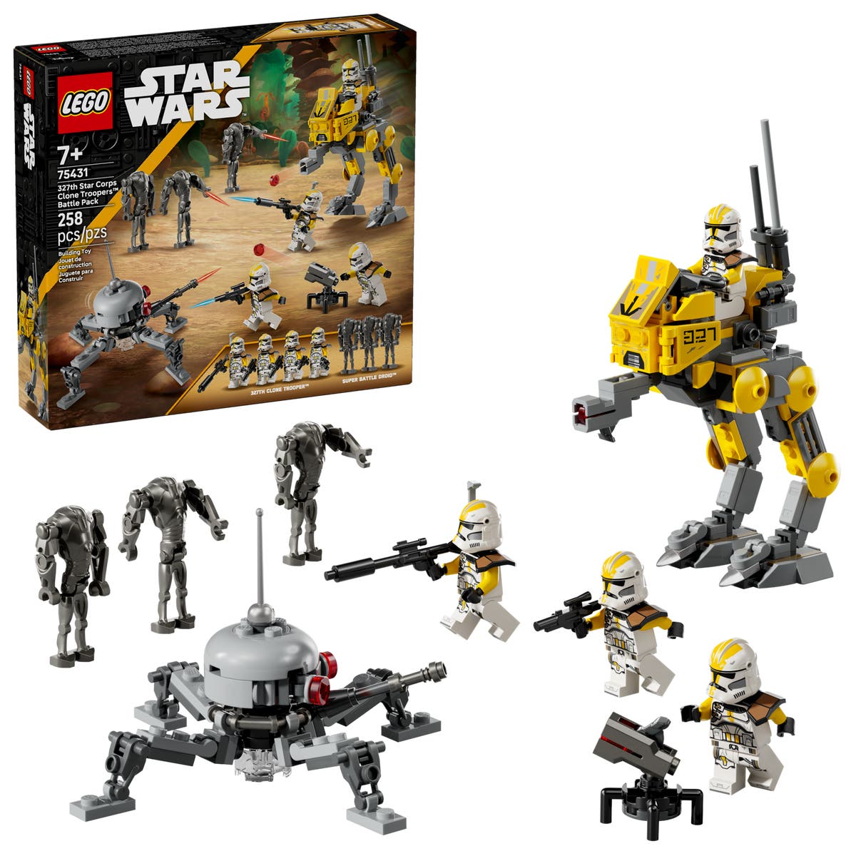 327th Star Corps Clone Troopers Battle Pack - 75431