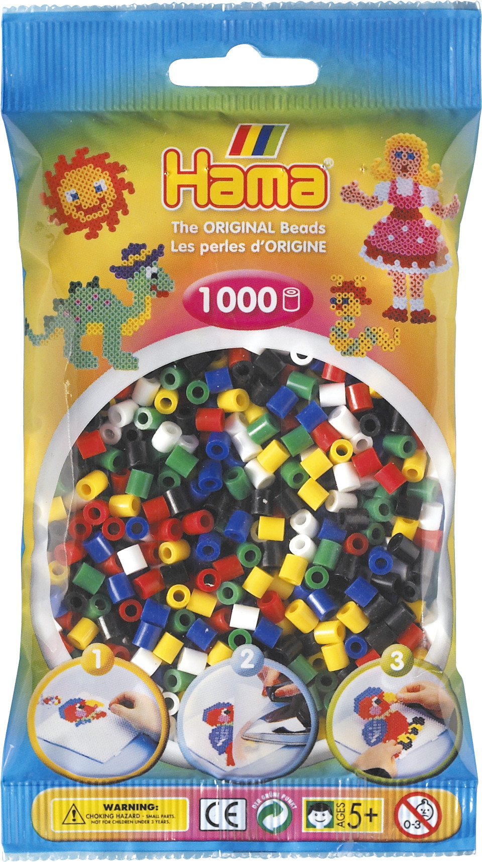 Hama Midi Pärlor 1000st, Blandade Färger no.66