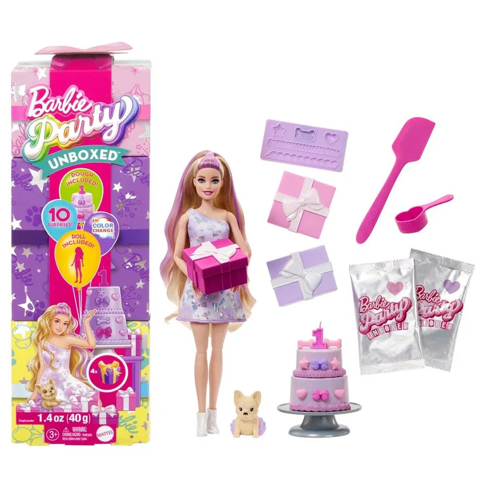 Barbie - Party Unboxed Blonde Doll