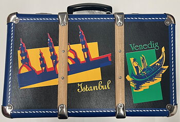 Retro Väska RÖD/BLÅ Äkta 90-tals väska