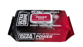 UltraGrime Pro Wipes XXL Power Scrub 80-pack