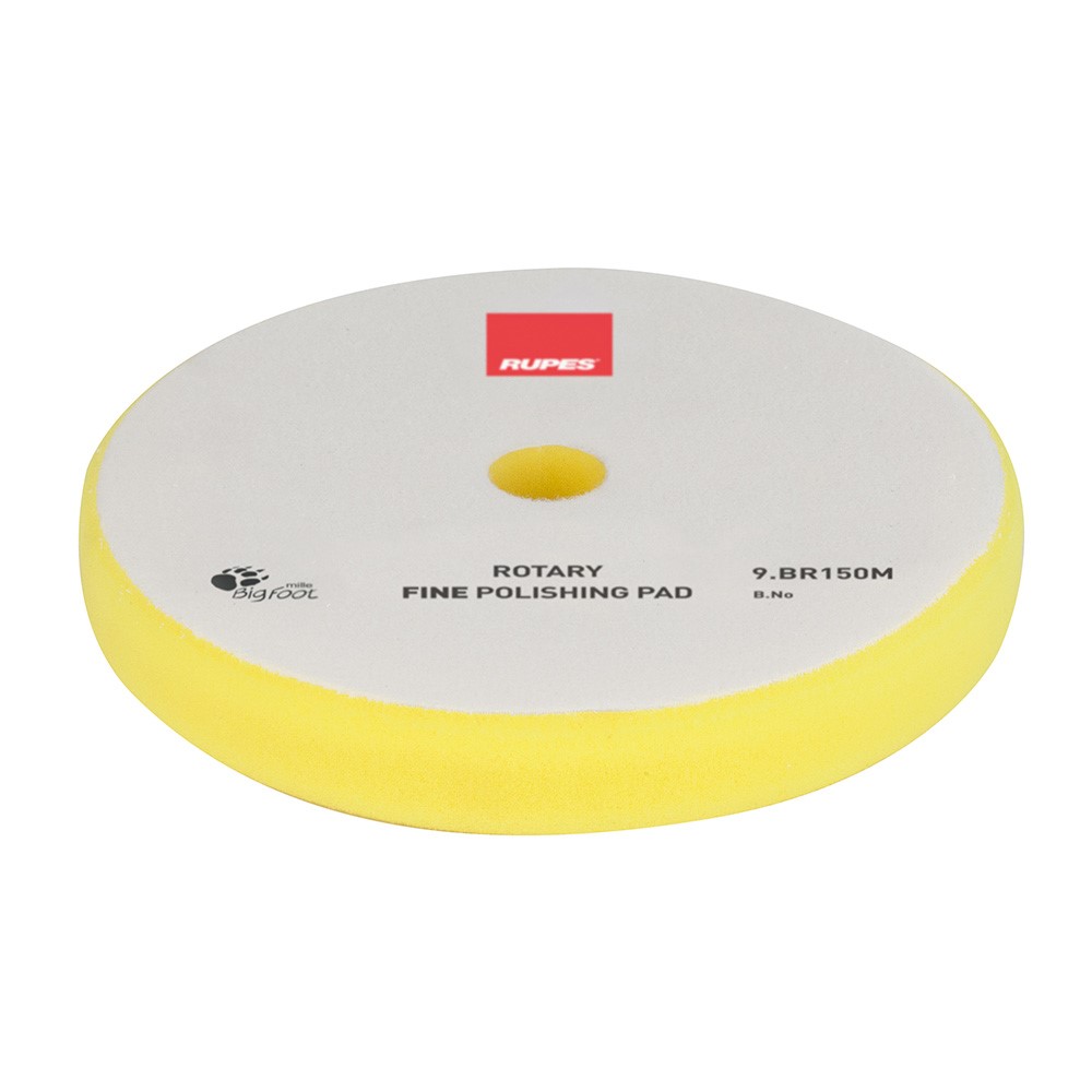 Polersvamp gul roterande 130mm Rupes