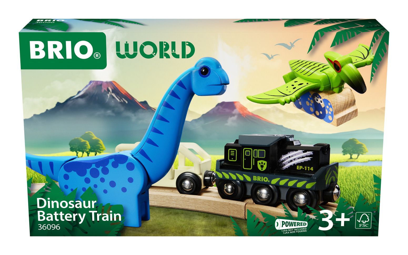 Batteridrivet Tåg med Dinosaurier