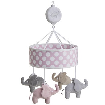 Musikmobil Rosa Elefant