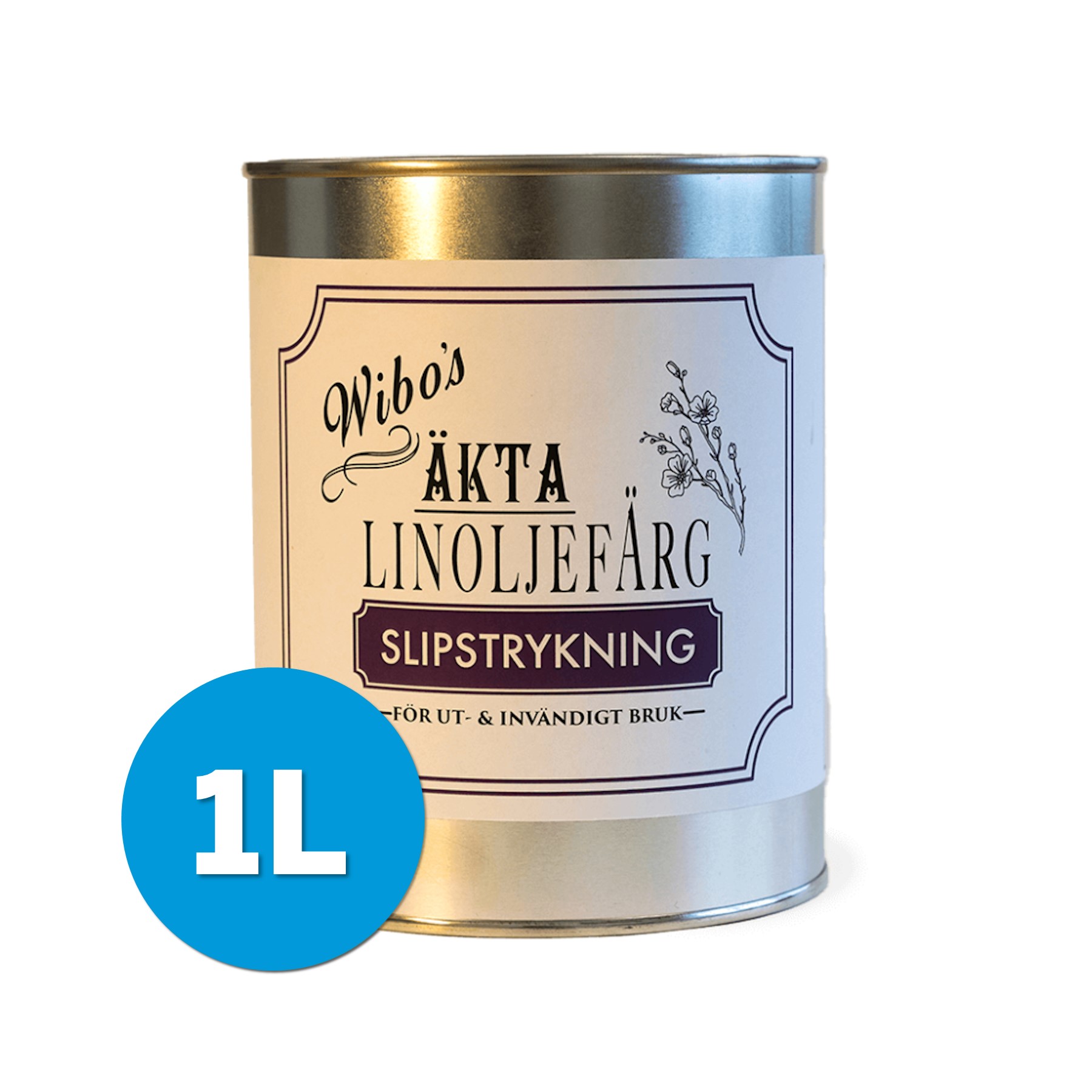 Wibo Slipstrykningsfärg Vit 1L