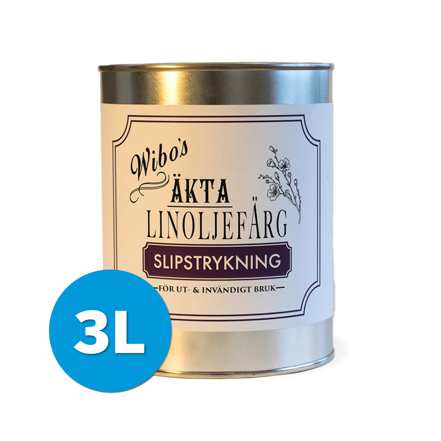 Wibo Slipstrykningsfärg Vit 3L