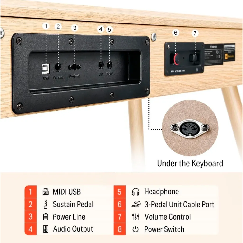 Donner DDP-80 Digital Piano beige - 12