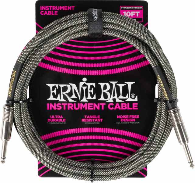 Ernie Ball 6429 Silver Fox Braided Instrument Cable Tele/Tele