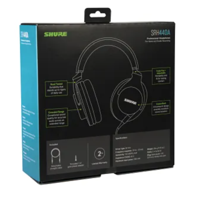 Shure SRH440A Professional Studio Headphones - 3