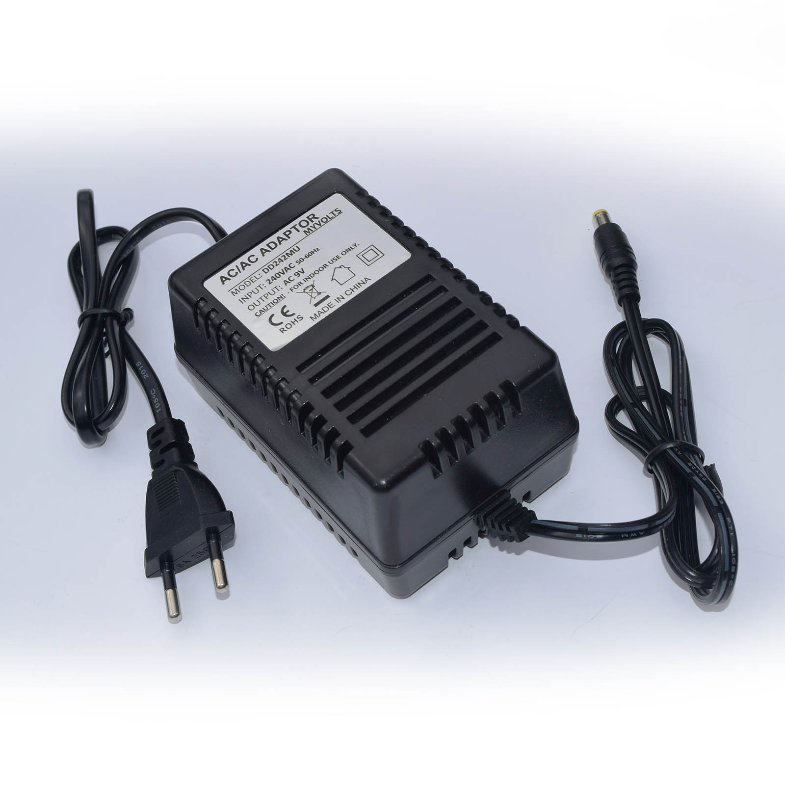 myVolts 9V EU AC/AC power supply for compatible Alesis devices (9V AC, 1.5A)