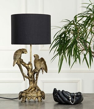 Lampa med fåglar Guld/Brun