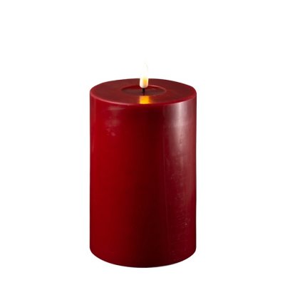 Deluxe Real Flame Blockljus Bordeaux 10 x 15