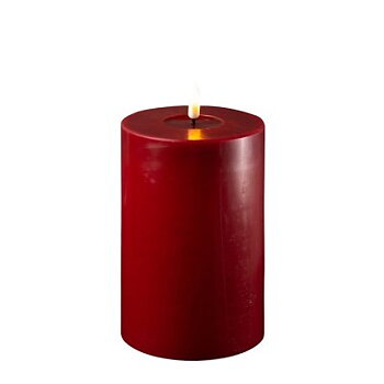 Deluxe Real Flame Blockljus Bordeaux 10 x 15