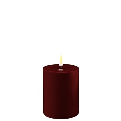 Deluxe Real Flame Blockljus Bourgogne 7,5 x 10