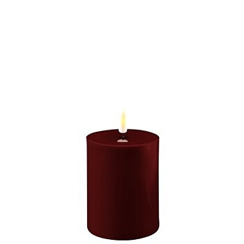 Deluxe Real Flame Blockljus Bourgogne 7,5 x 10