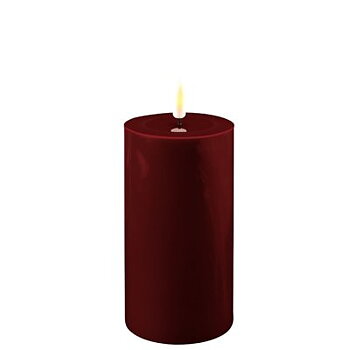 Deluxe Real Flame Blockljus Bourgogne 7,5 x 15