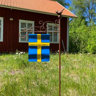 Fågel med Flagga