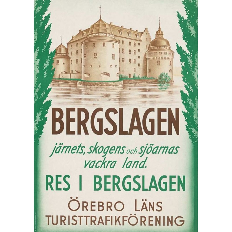 AFFISCH BERGSLAGEN ÖREBRO SLOTT