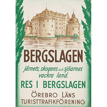 AFFISCH BERGSLAGEN ÖREBRO SLOTT