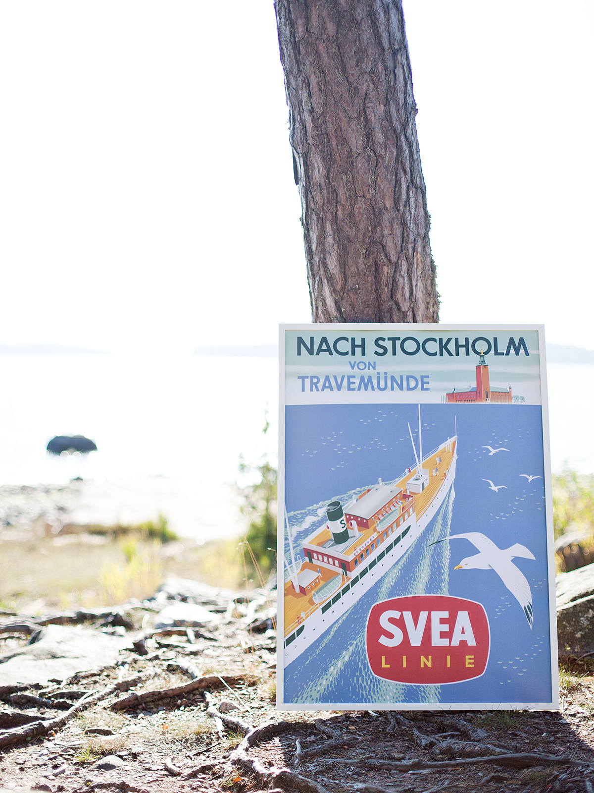 AFFISCH  NACH STOCKHOLM VON TRAVEMUNDE - 2