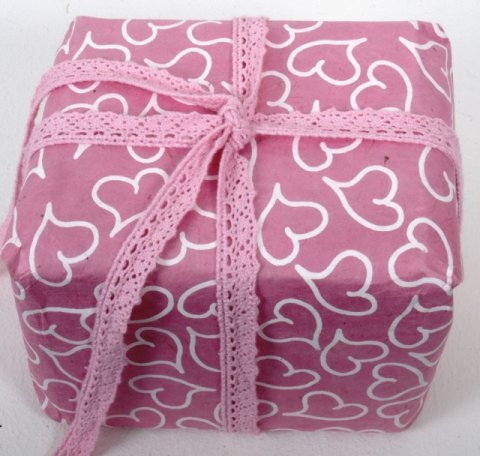 PAPPER ROSA  HJÄRTA - 2