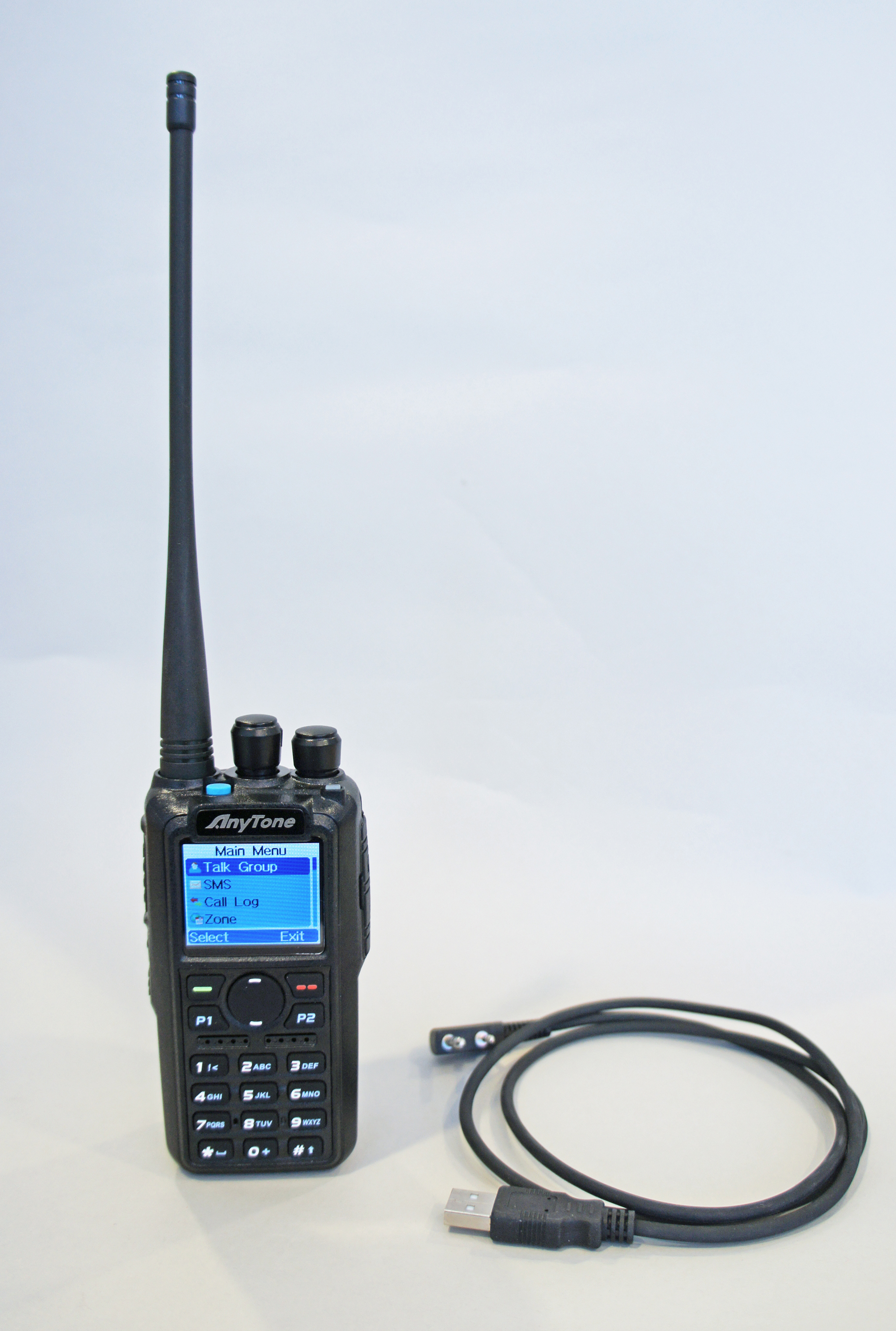 Anytone AT-D878UV Plus, DMR-radio dubbla band, GPS och blåtand
