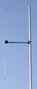 Öppen dipol, kapbar för 75 - 470 MHz