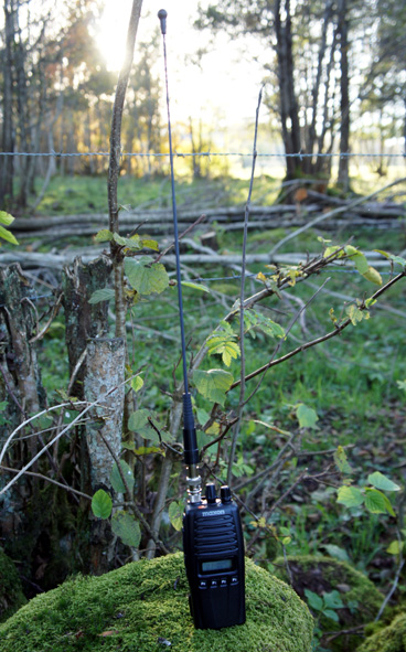 1/4 vågs sprötantenn, 145 - 165 MHz till handapparat