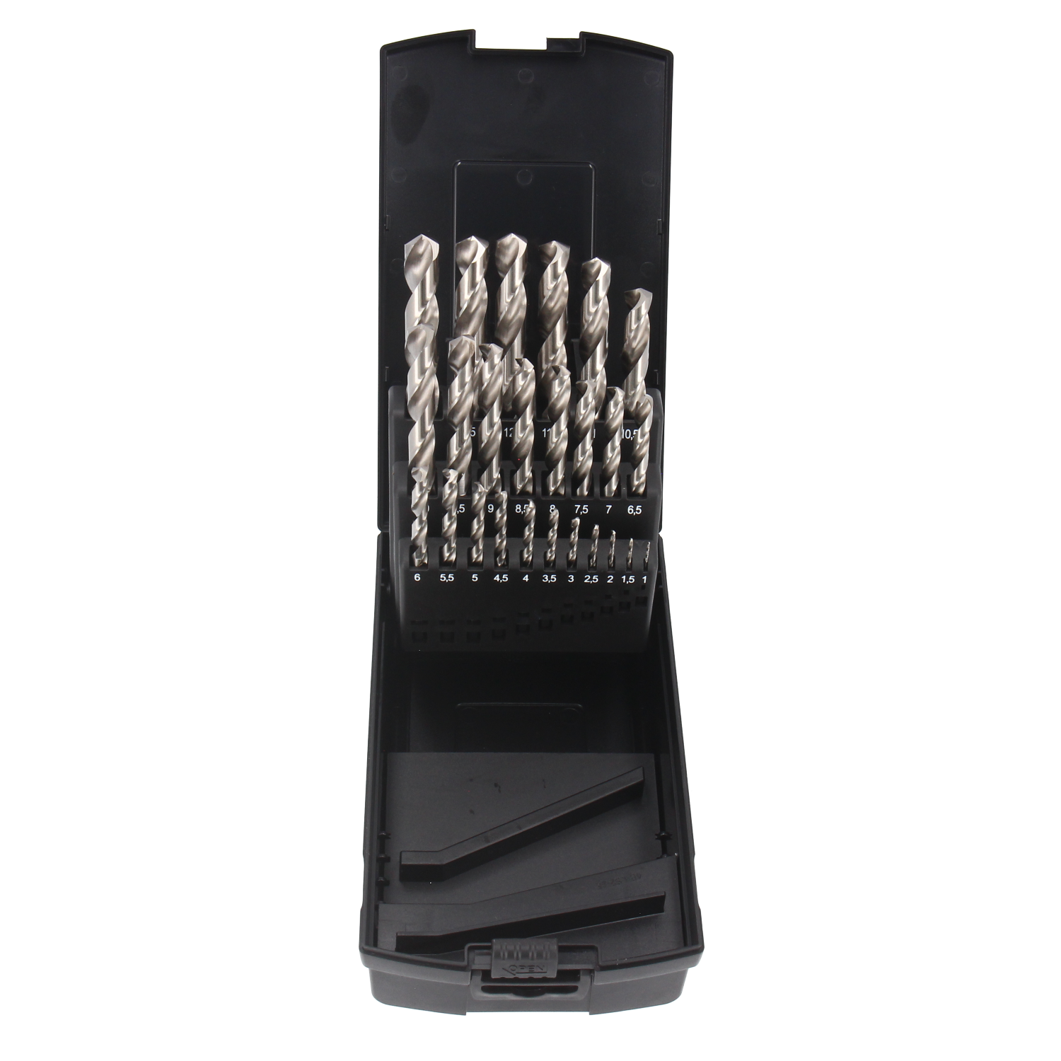 HSS borr - Pro Bright metallborrset, 25 delar: 1-13 mm, Tecos 
