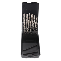 HSS-bor - Pro Bright metallborsett, 25 deler: 1-13 mm, Tecos