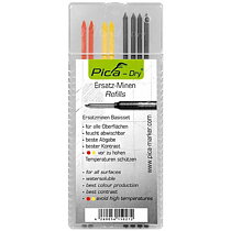 Pica dry spare pin ( red, yellow, graphite ) 8 pieces