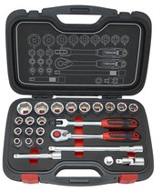 Socket wrench set 1/2 inch 24 pieces, Tecos