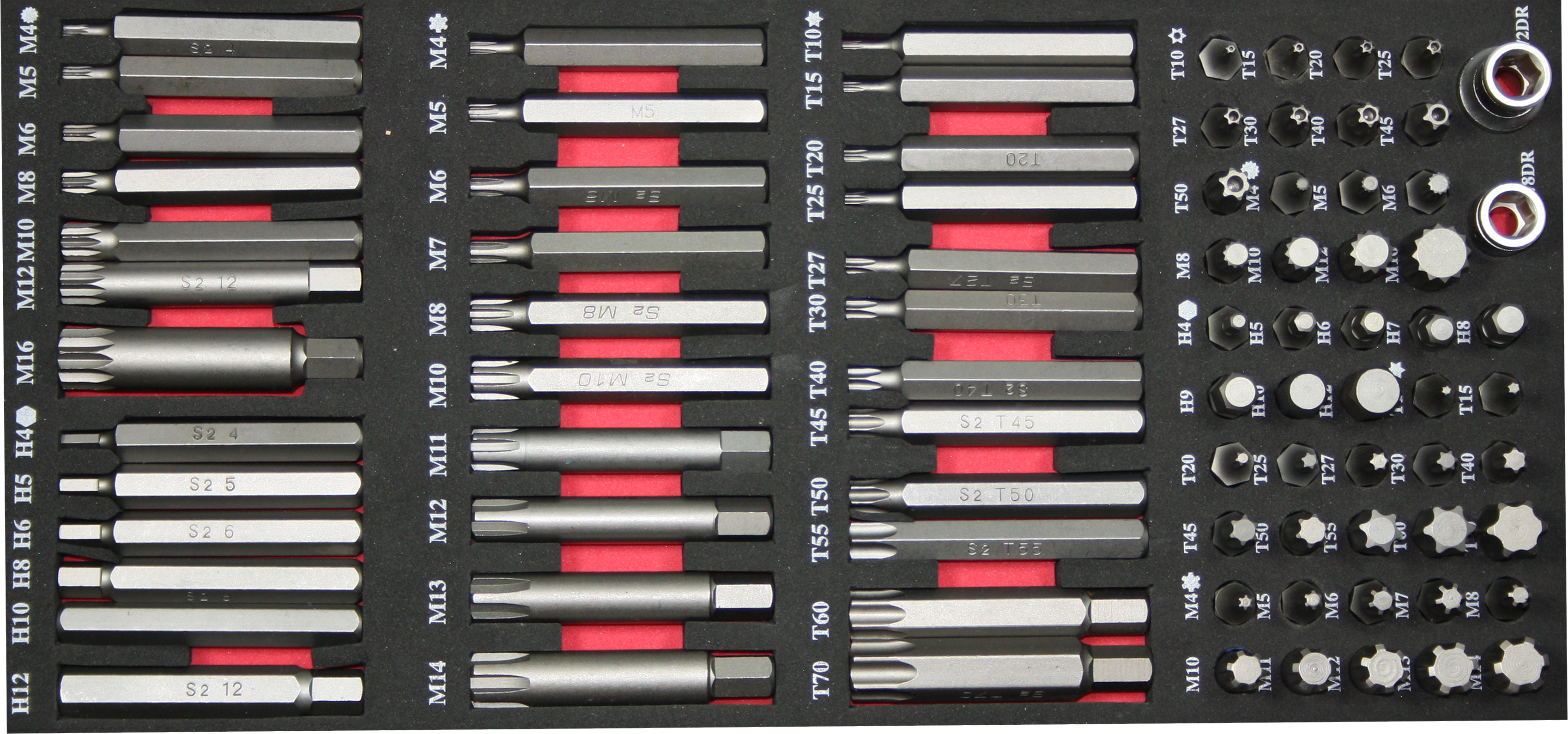 TECOS BITS KIT, 83 pieces