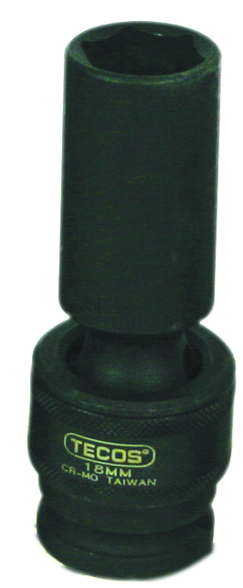 Krafthylsa med ledknut 1/2", Tecos