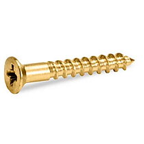 Wood screw brass countersunk TFX ( 20 pieces )