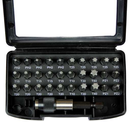 Bitset, 31 stuks, Tecos