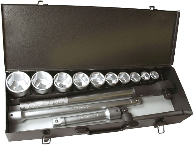 Socket wrench set Flankdrive 3/4" 29 pieces