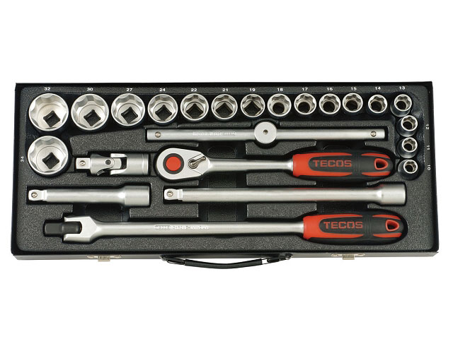 Fastnøkkelsett Tecos 1/2" 24 deler